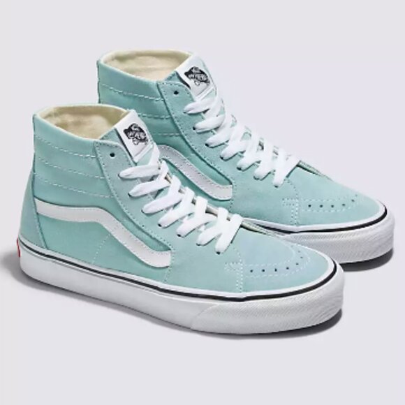 Vans Shoes - NIB Vans Sk8-Hi Tapered Canvas Suede Sneakers in Canal Blue